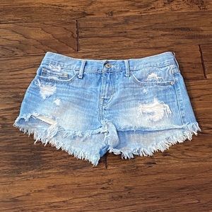 Abercrombie & Fitch  denim distressed Jean Shorts
